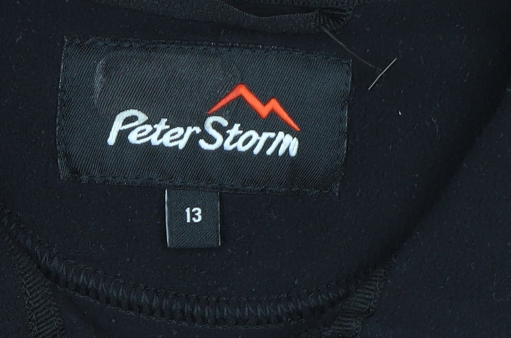Peter Storm Boys Black 1/2 Zip Sweatshirt - 13 Years