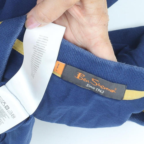 Ben Sherman Men's Blue 2XL Polo Shirt