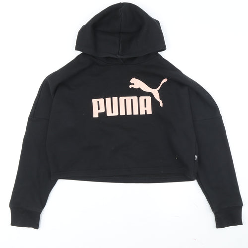 Puma Women's Black Hoodie, Size M, Pullover
