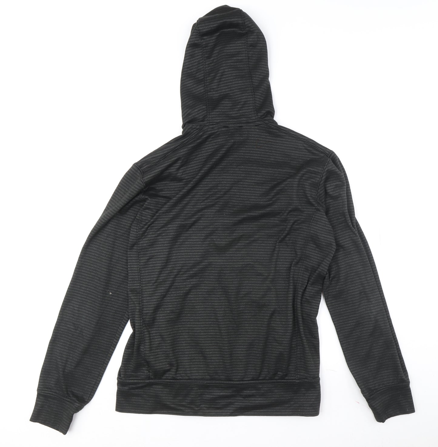 Adidas Men's Black Striped Full Zip Hoodie M