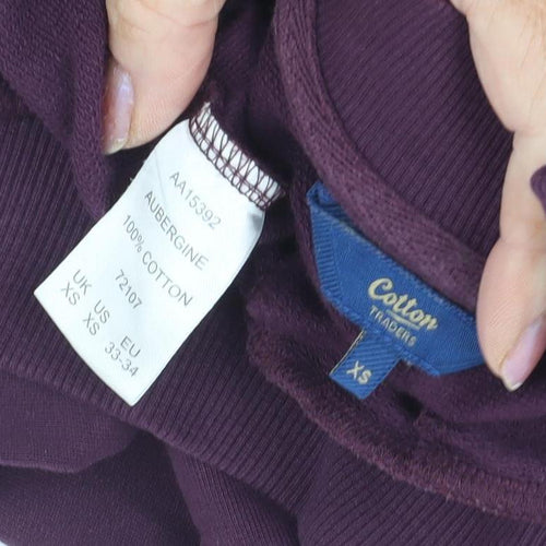 Cotton Traders Women's Purple Bomber Jacket XS Casual