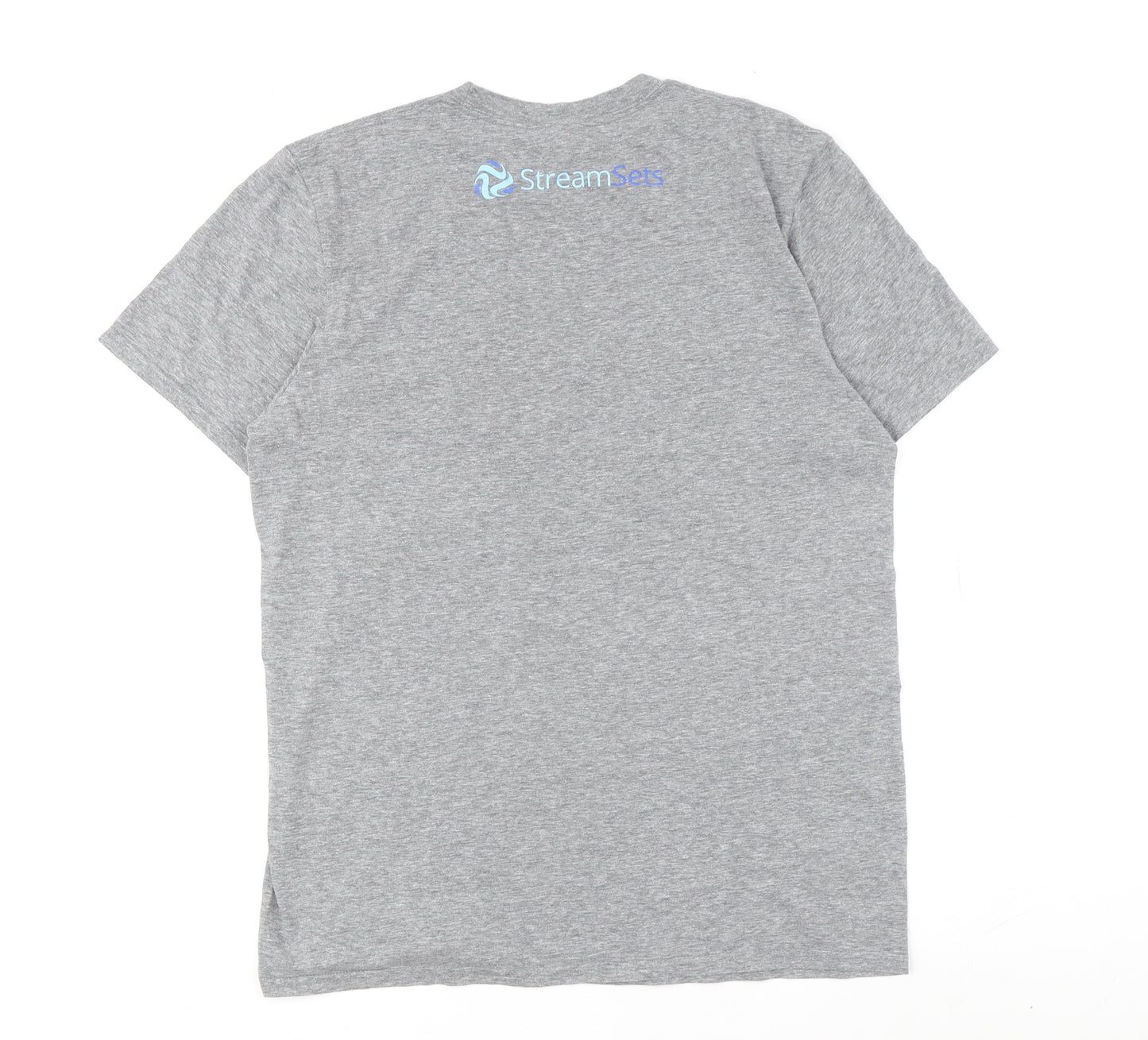 Anvil Men's Grey Transformers Graphic T-Shirt M