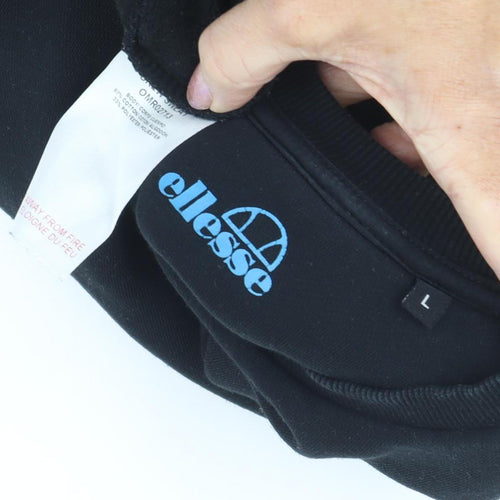 Ellesse Unisex Black Pullover Sweatshirt L