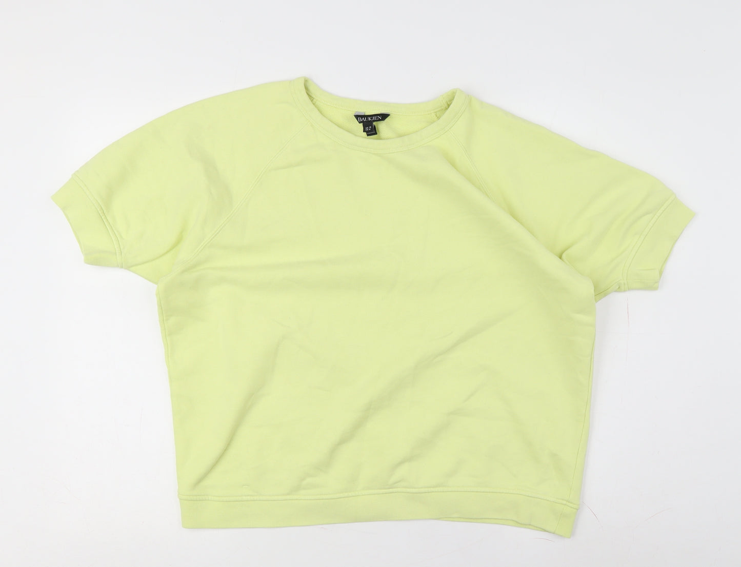 Baukjen Women’s Green Cotton Crew Neck Sweatshirt Size 12