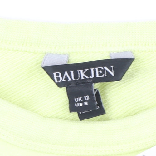Baukjen Women’s Green Cotton Crew Neck Sweatshirt Size 12