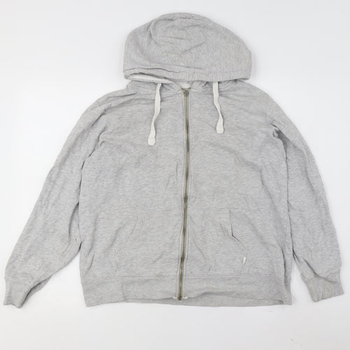 Saltrock Men's Grey Full Zip Hooded Jacket Size 18