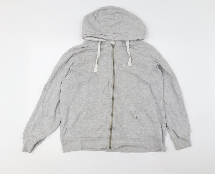 Saltrock Men's Grey Full Zip Hooded Jacket Size 18