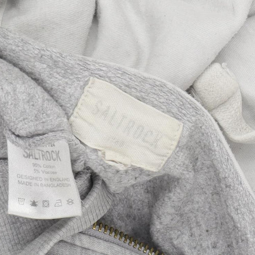 Saltrock Men's Grey Full Zip Hooded Jacket Size 18