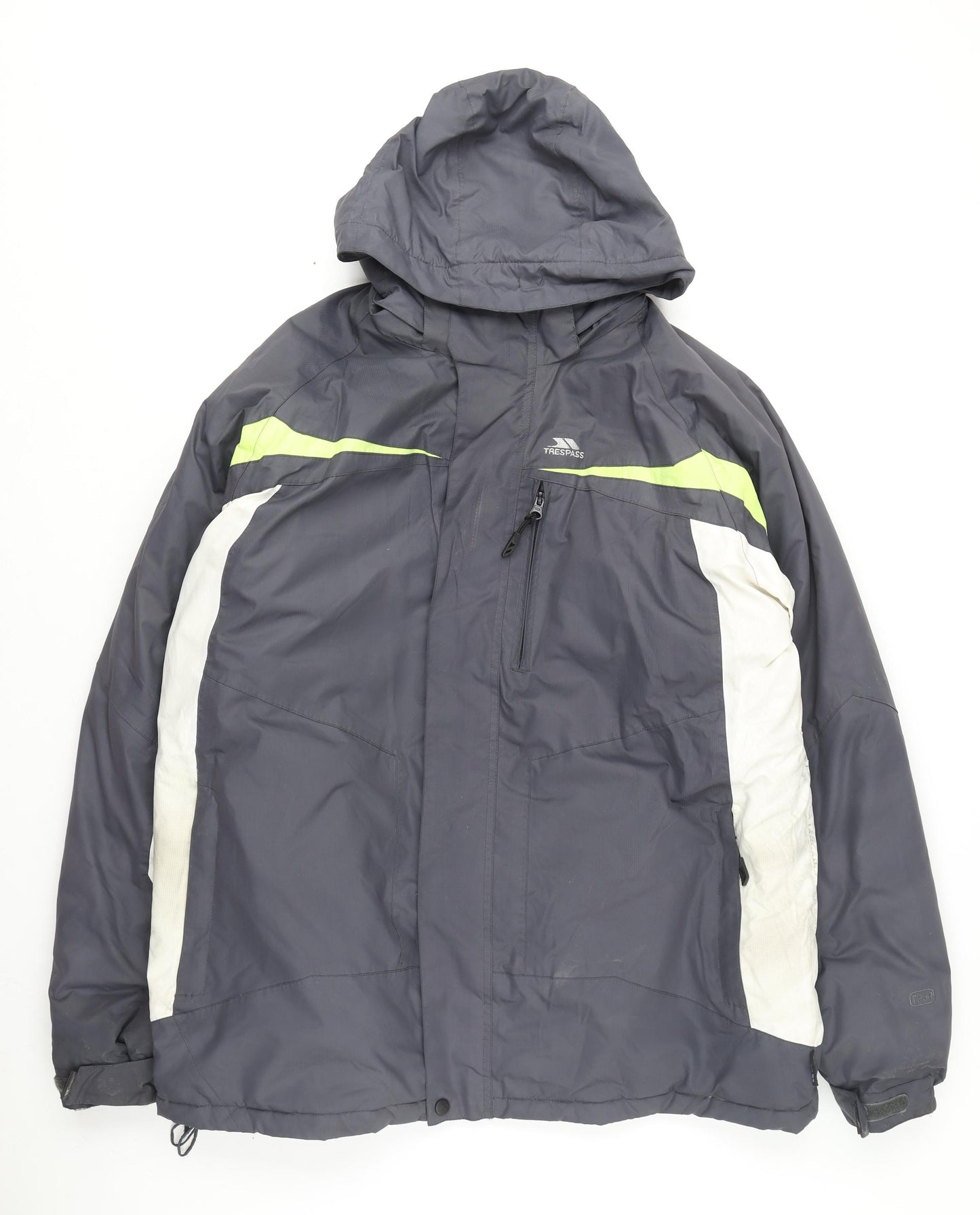 Trespass Men's Grey 2XL Hooded Waterproof Parka
