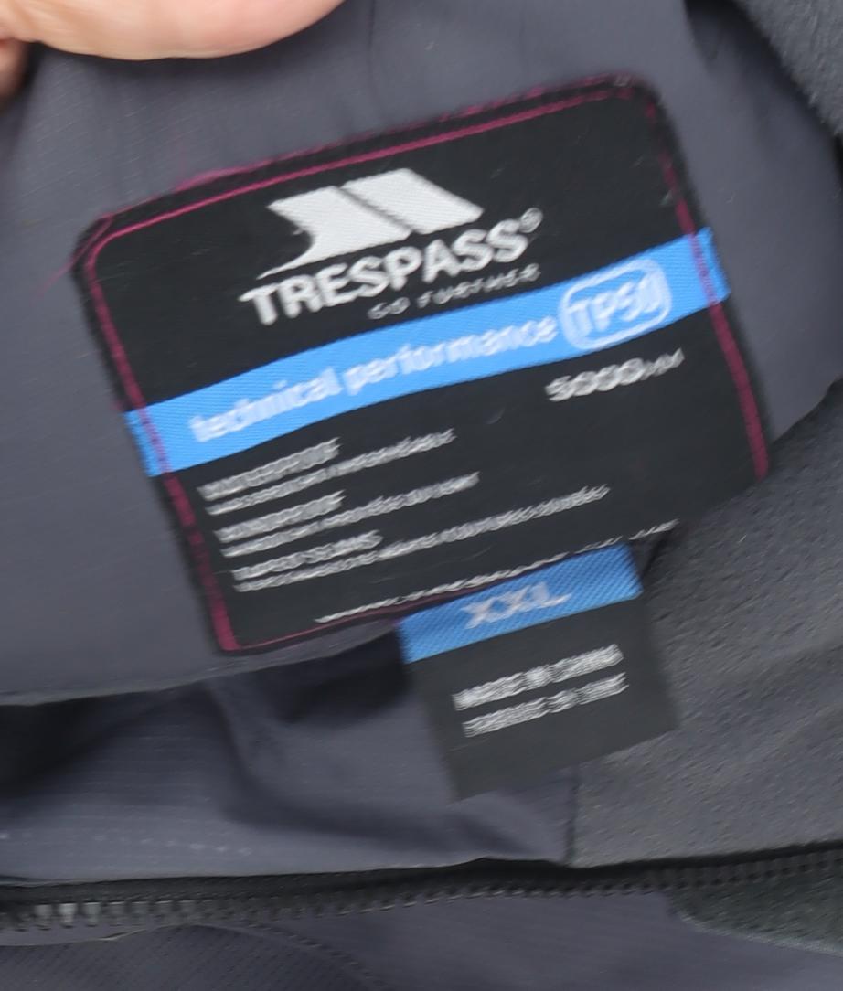 Trespass Men's Grey 2XL Hooded Waterproof Parka