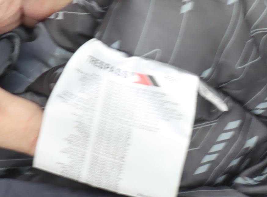 Trespass Men's Grey 2XL Hooded Waterproof Parka