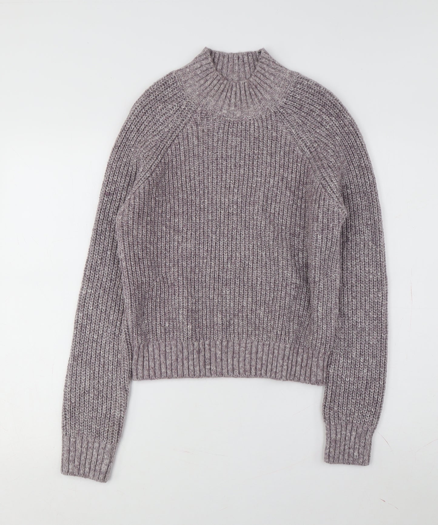 Fat Face Women's Grey Chunky-Knit Pullover Jumper