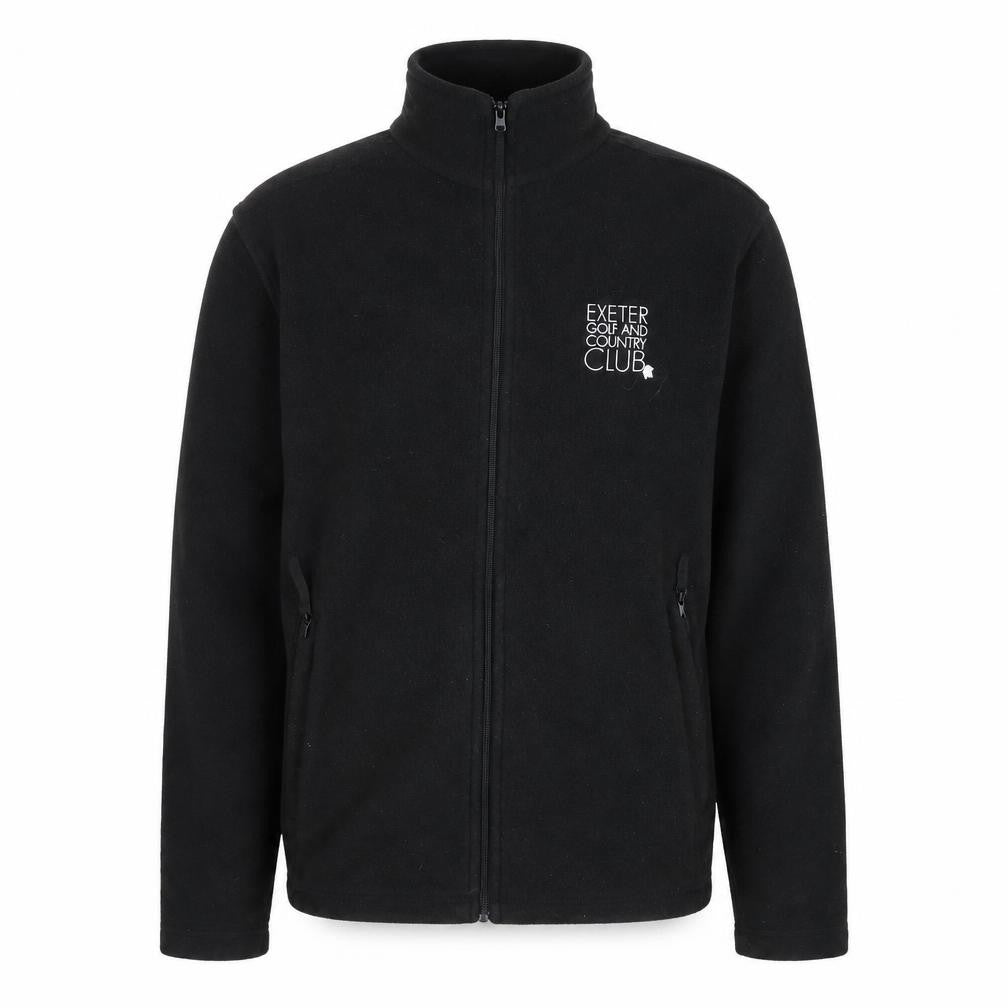 Front view of Regatta Professional Men's Black Medium Full Zip Fleece Sweatshirt
