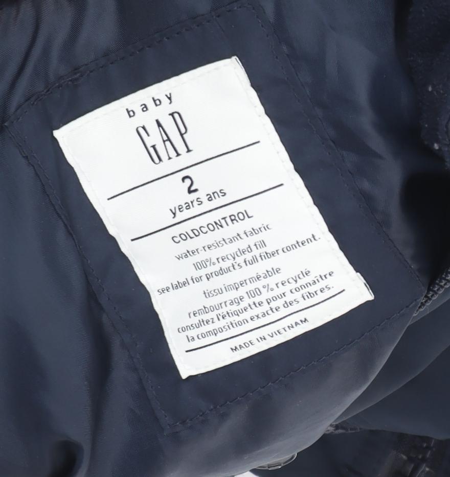GAP Boys Blue Bodywarmer Jacket - 2 Years