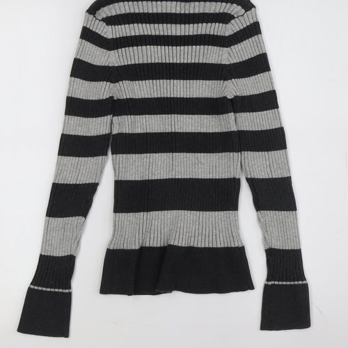 Principles Petite Women's Black Henley Jumper, Size 12