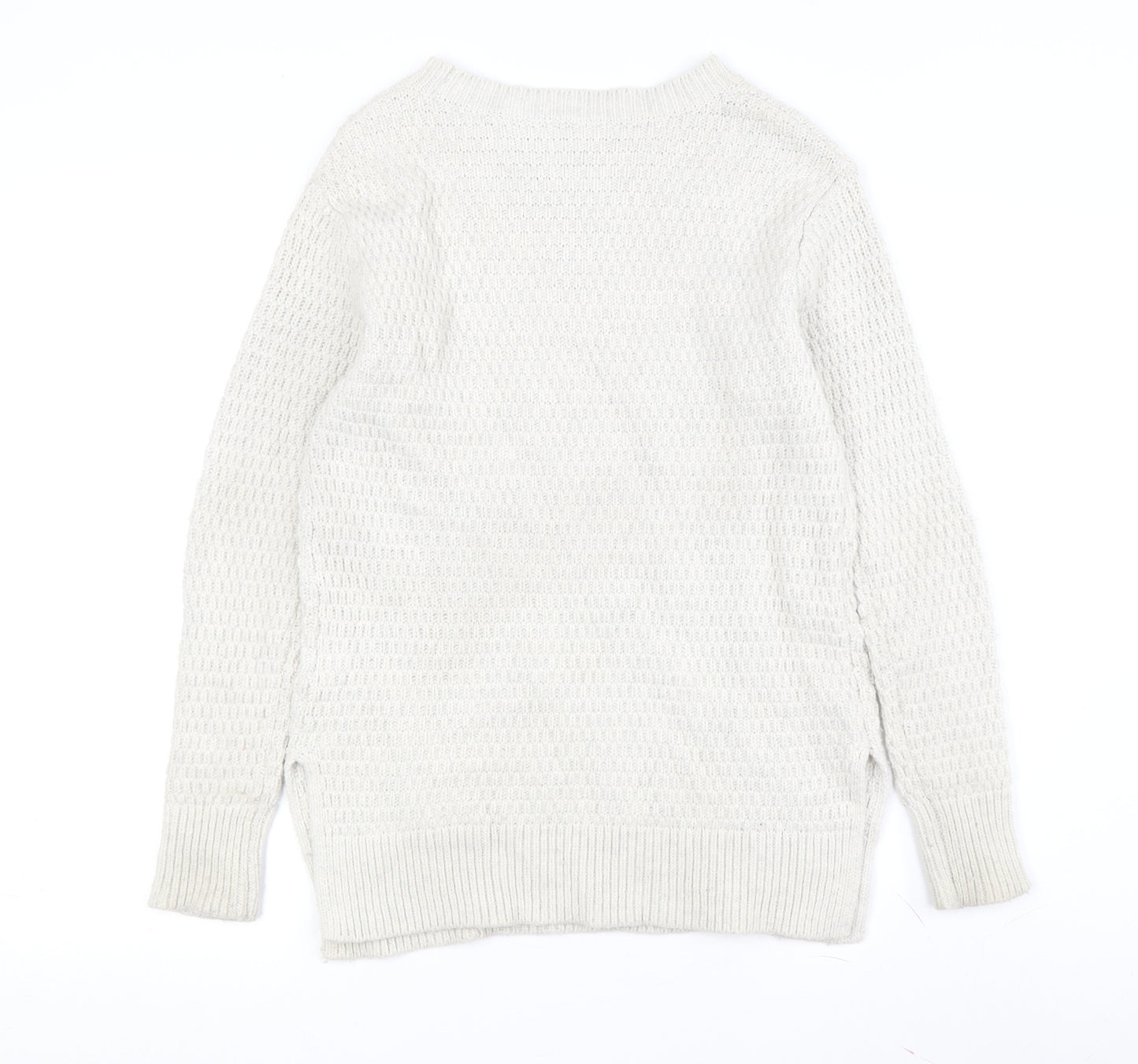 Gap Women's Ivory Pullover Jumper XS Cable-Knit