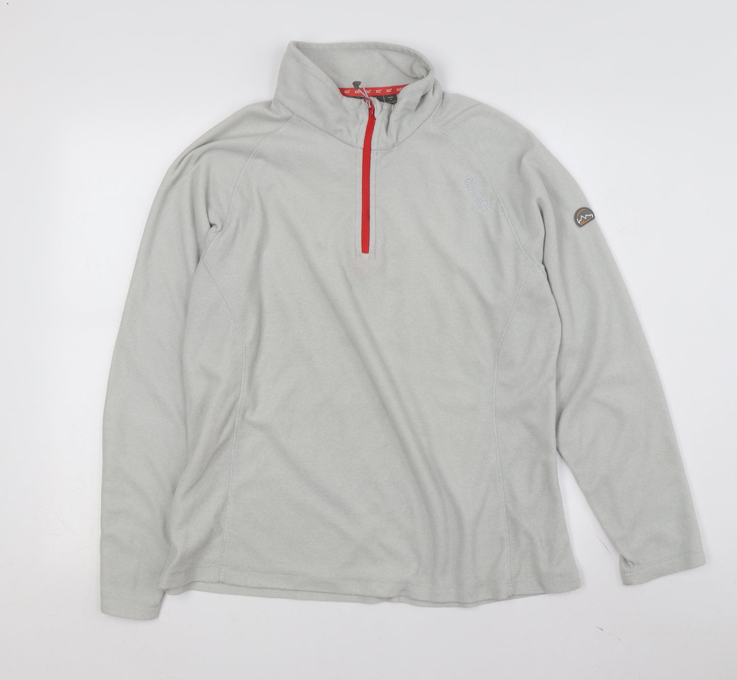 Regatta Women's Grey 1/4 Zip Fleece Sweatshirt, Size 16