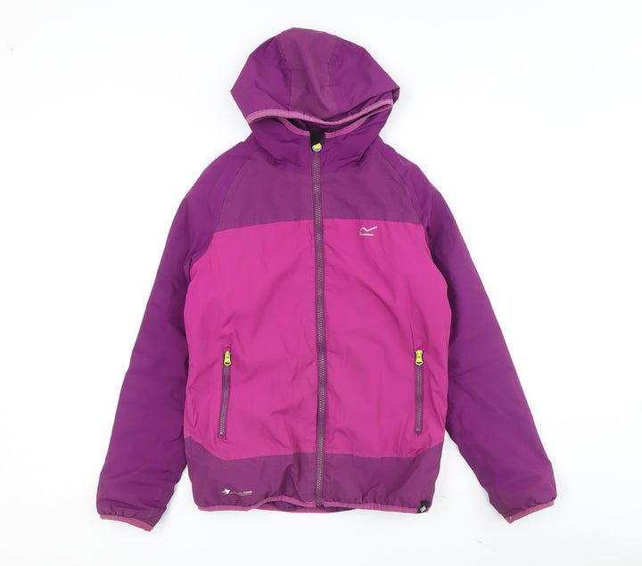 Regatta Girls Purple Puffer Jacket 12 Years Waterproof