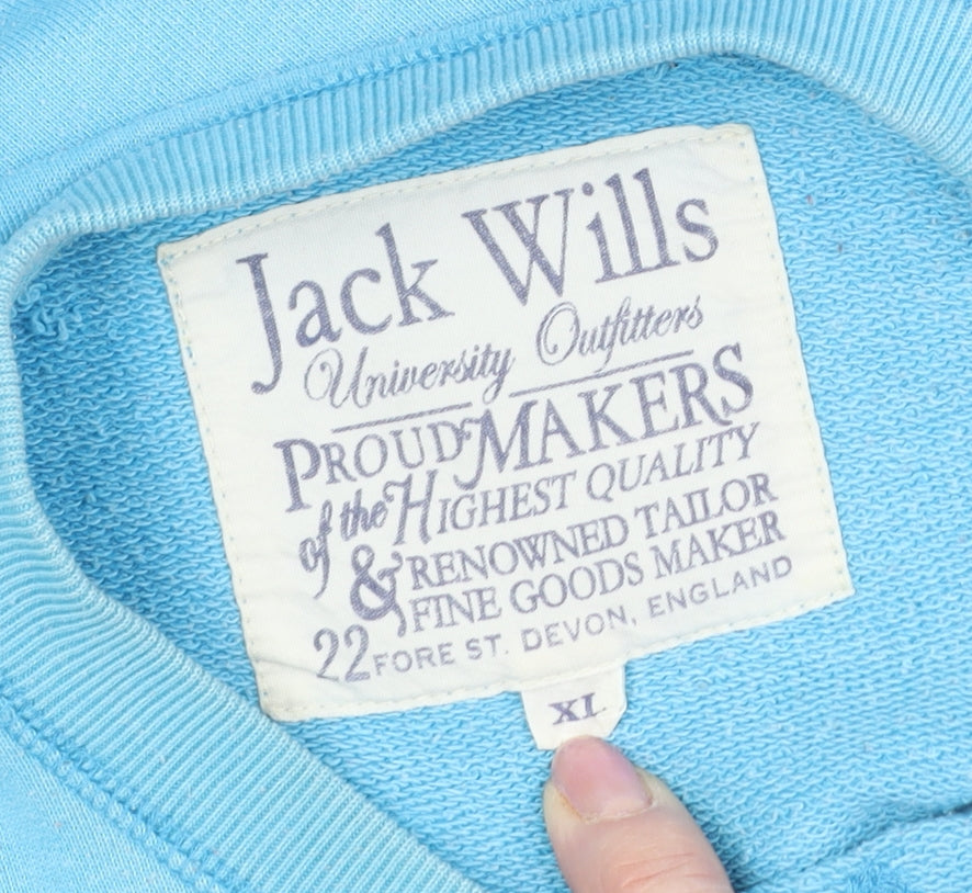 Jack Wills Men's Blue Crew Neck Pullover Sweatshirt XL