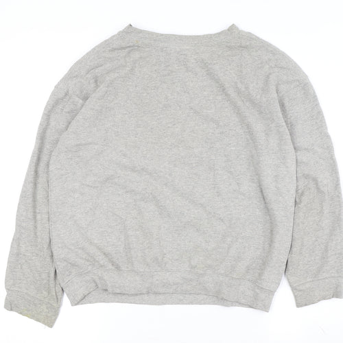 Disney Women's Grey Mickey Mouse Pullover Sweatshirt Size 6