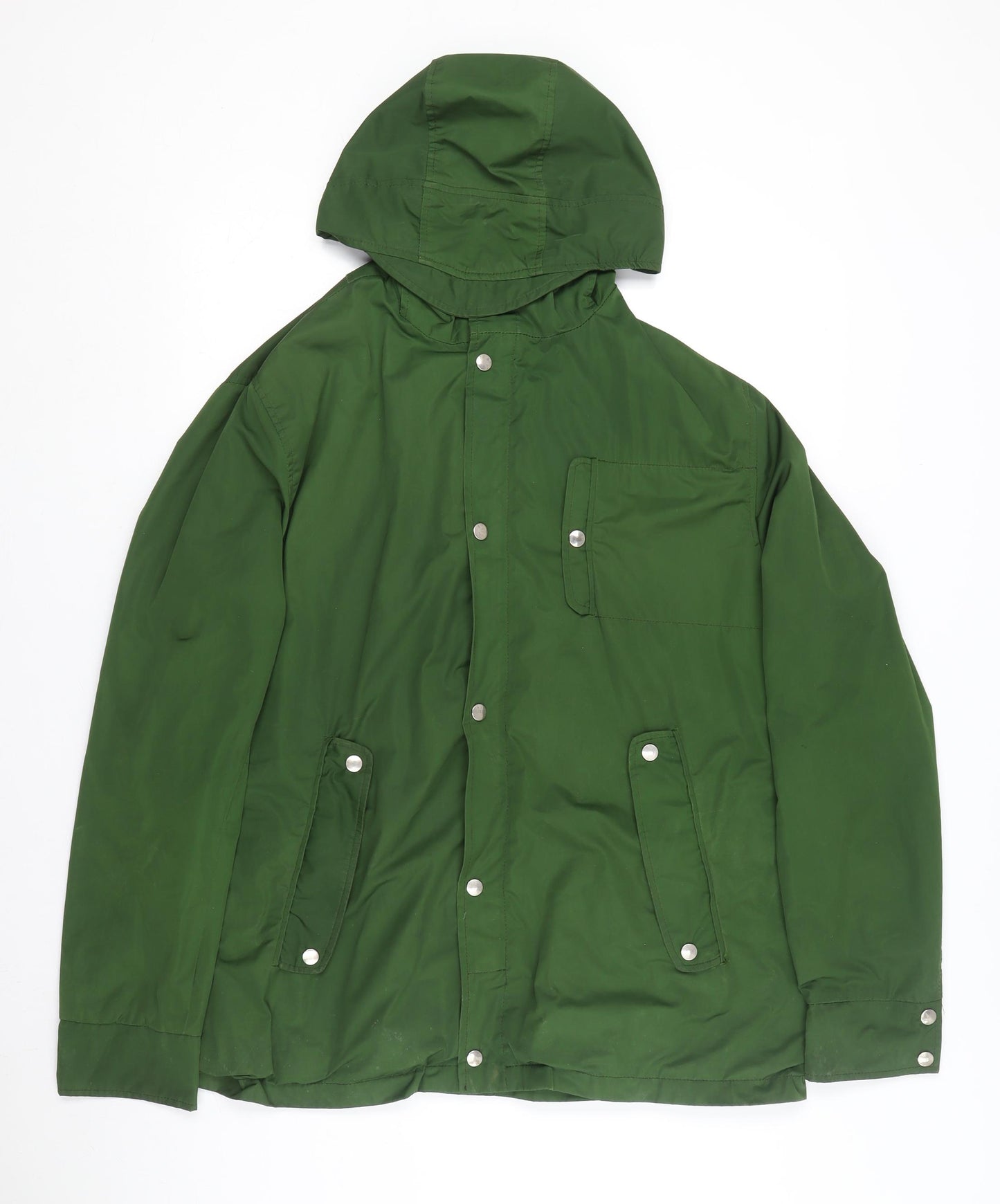 Oliver Spencer Women's Green Anorak Hooded Jacket Size 14