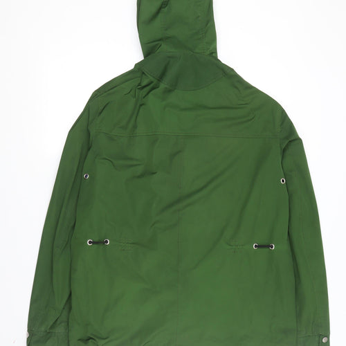 Oliver Spencer Women's Green Anorak Hooded Jacket Size 14