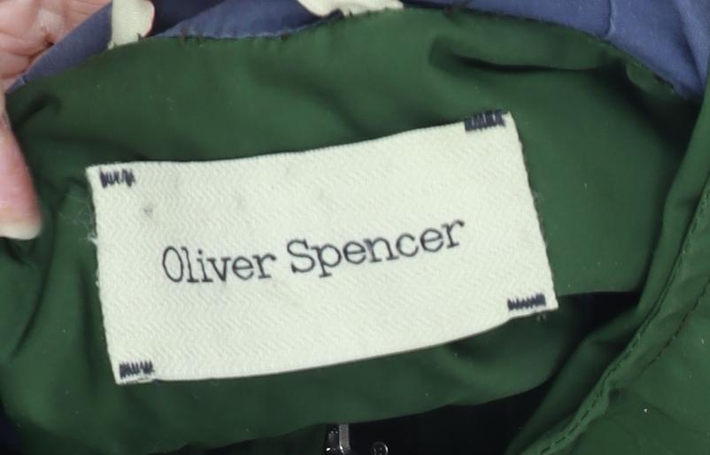 Oliver Spencer Women's Green Anorak Hooded Jacket Size 14