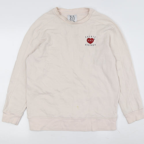 Zoe Karssen Beige Women's Pullover Sweatshirt M