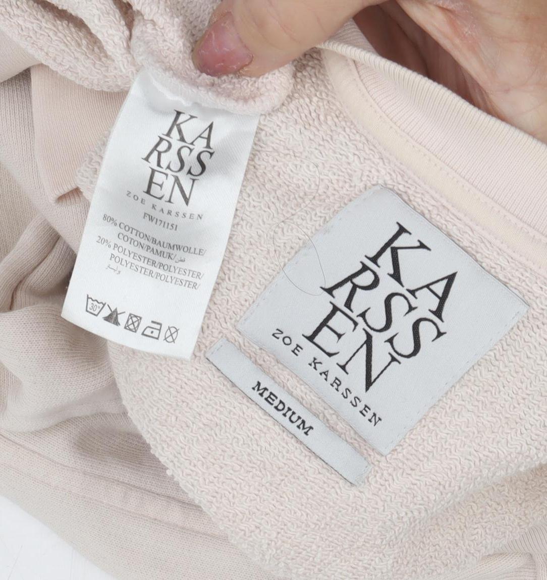 Zoe Karssen Beige Women's Pullover Sweatshirt M
