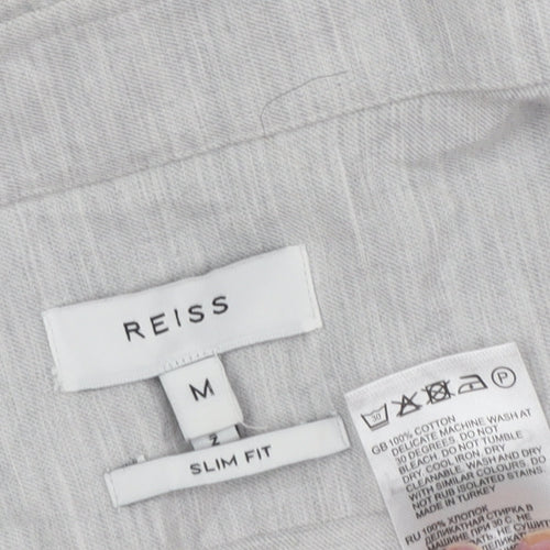 Reiss Men's Grey Slim Fit Dress Shirt M