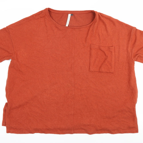 Maison de Nimes Women's Orange T-Shirt Size 16