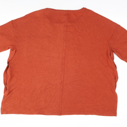Maison de Nimes Women's Orange T-Shirt Size 16
