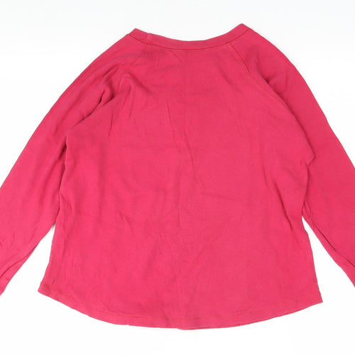NEXT Girls Red Crew Neck Cotton T-Shirt, M