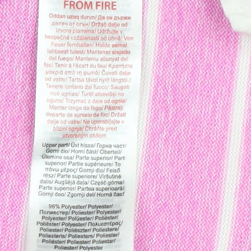 Beloved Women's Pink Long Sleeve Striped Knit Top