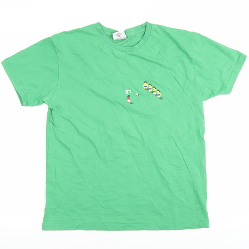 Sensible Soccer Men’s Green Medium Retro T-Shirt