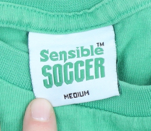 Sensible Soccer Men’s Green Medium Retro T-Shirt