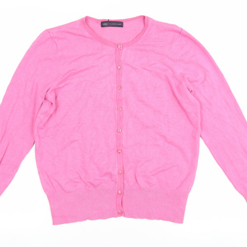 Marks and Spencer Women's Pink Cardigan Size 14