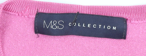 Marks and Spencer Women's Pink Cardigan Size 14