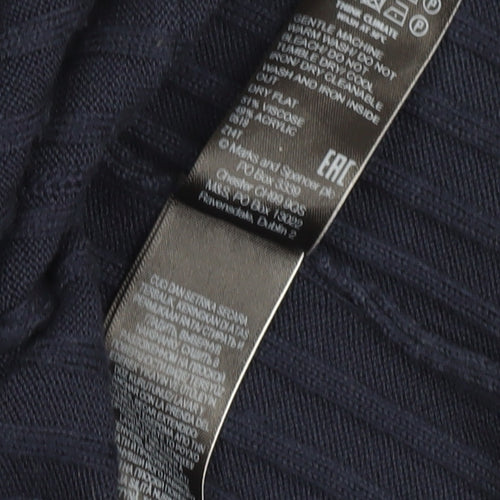 Marks & Spencer Women's Blue Cardigan - Size S
