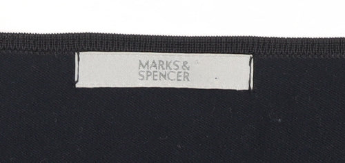 Marks & Spencer Black Viscose Women's Long Sleeve Blouse