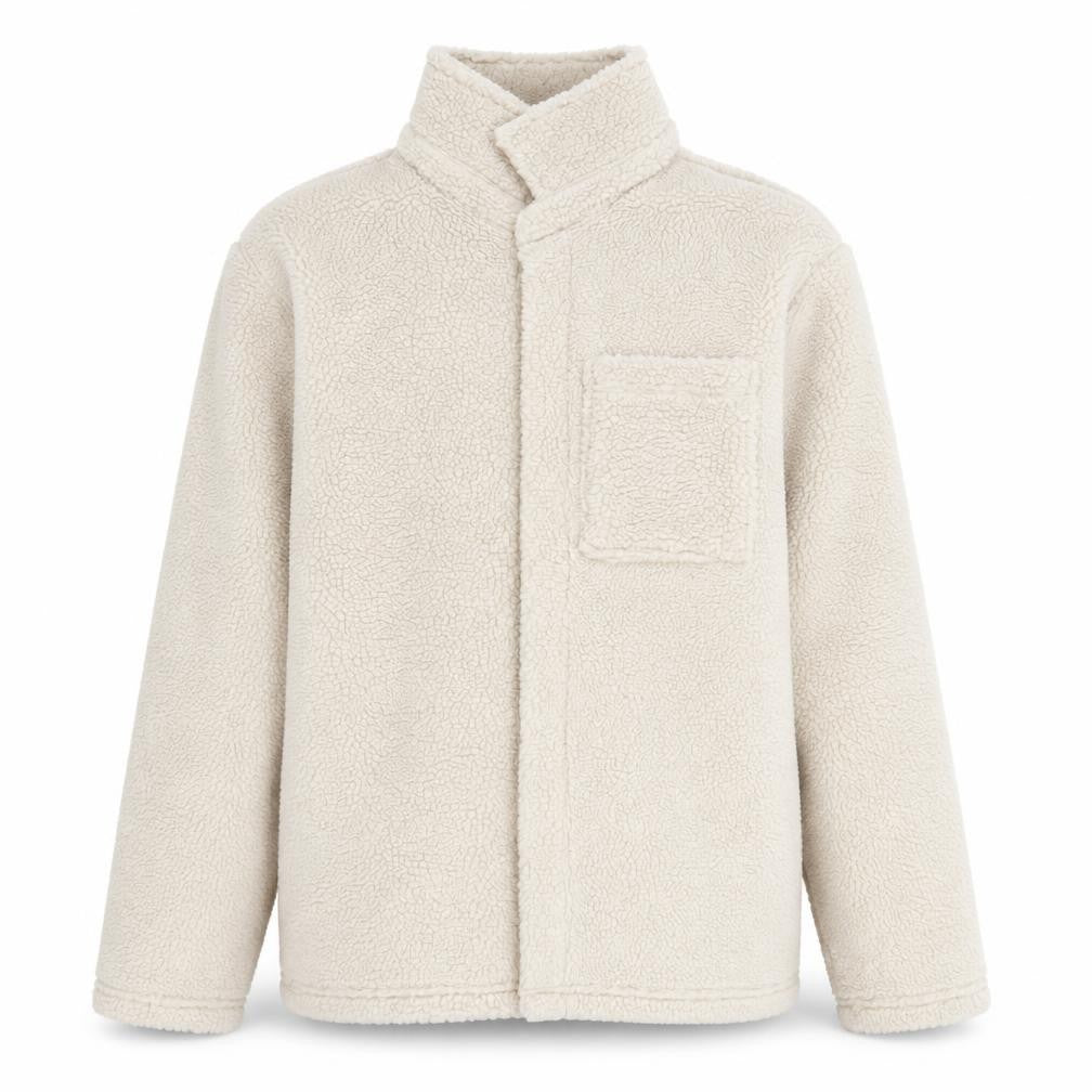 Front view of New Look Men's Beige Polyester Jacket L