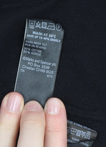 Marks and Spencer Women's Black Cardigan L Open Style