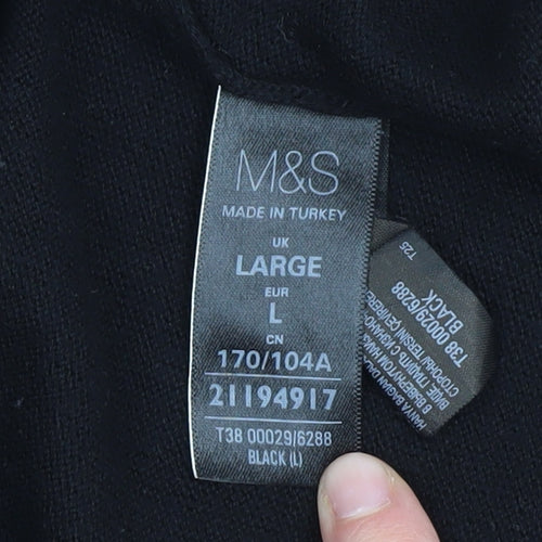 Marks and Spencer Women's Black Cardigan L Open Style