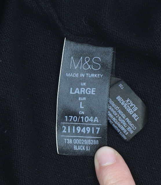 Marks and Spencer Women's Black Cardigan L Open Style