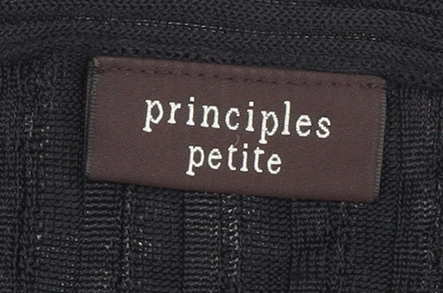 Principles Women's Black Petite Cardigan, Size 8, Long Sleeve