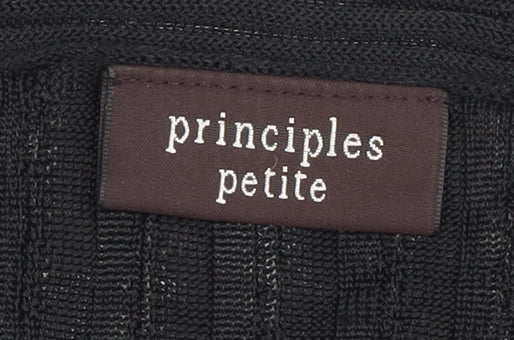 Principles Women's Black Petite Cardigan, Size 8, Long Sleeve