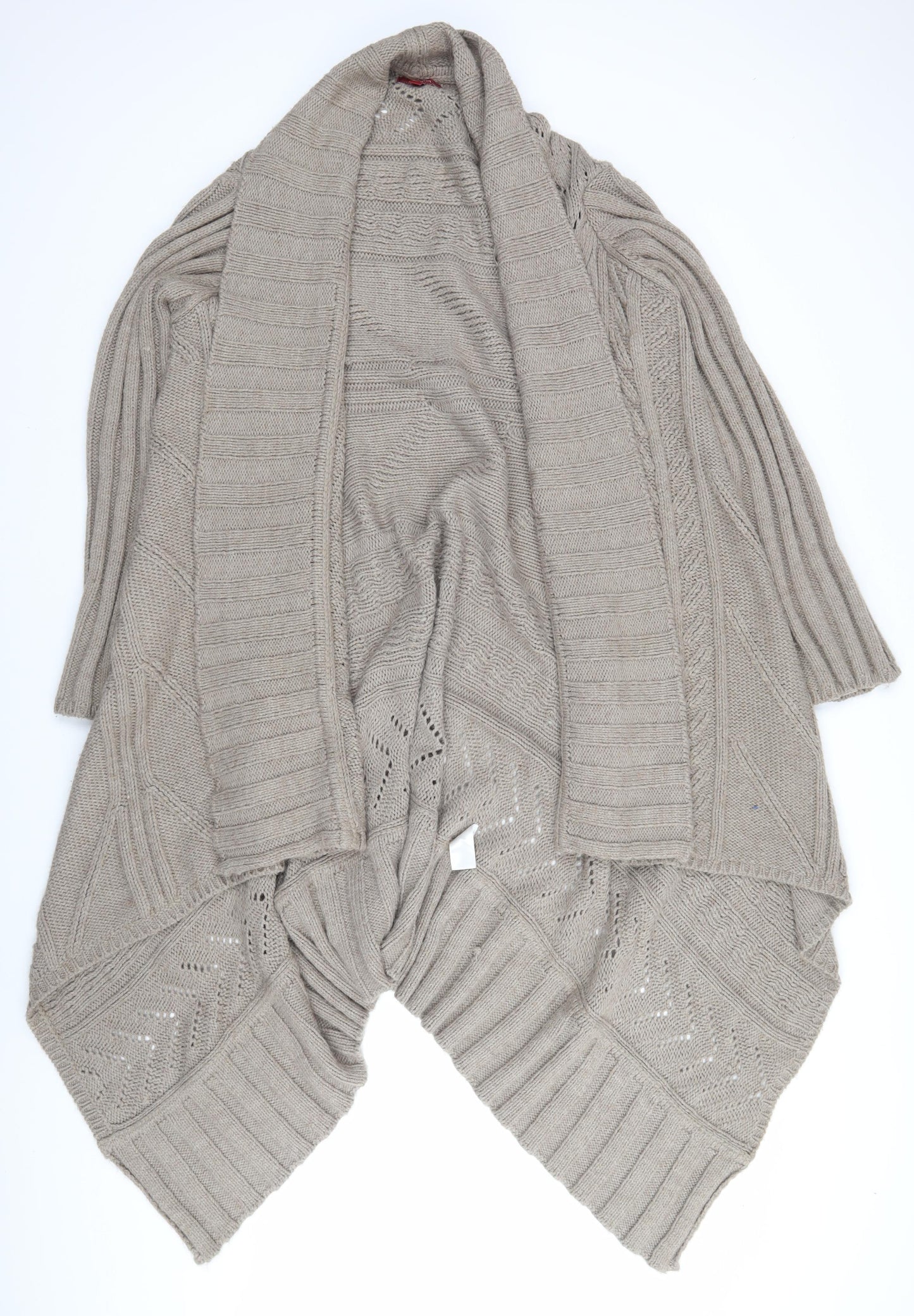 Monsoon Women's Beige XL Cardigan - Cable-Knit