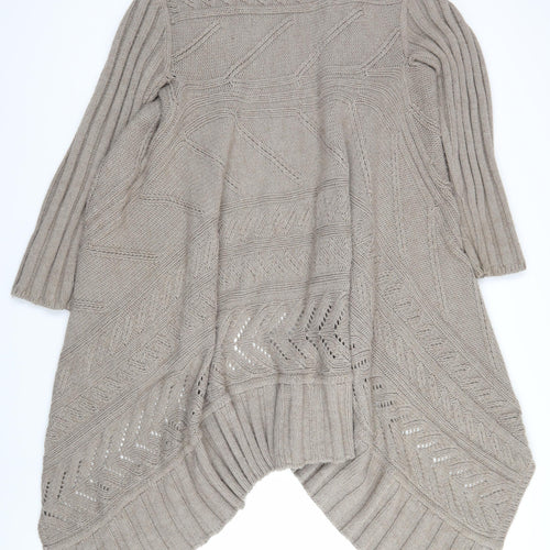Monsoon Women's Beige XL Cardigan - Cable-Knit