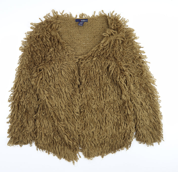 Denim 24/7 Women's Brown Chunky Cardigan S