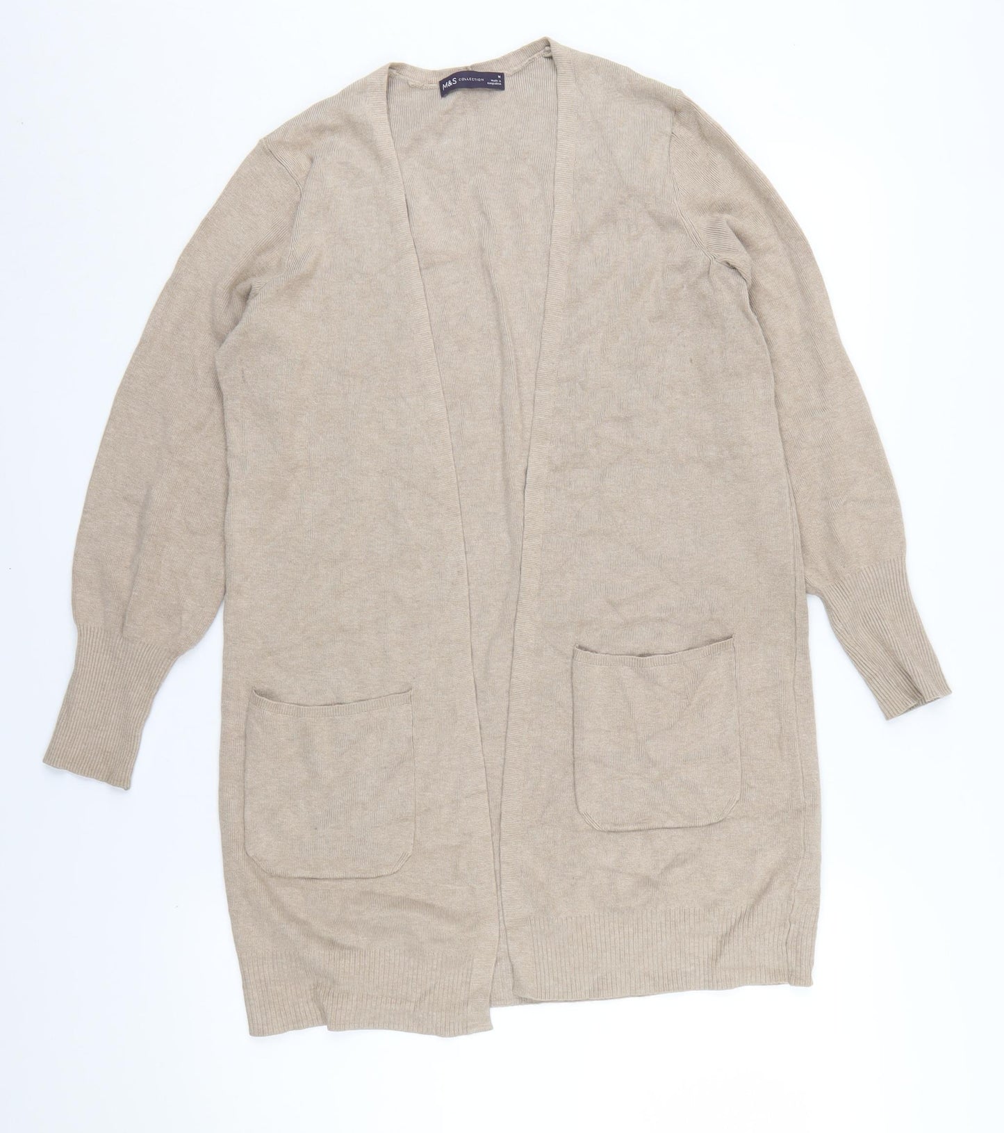 Marks and Spencer Women's Beige Cardigan M Knit
